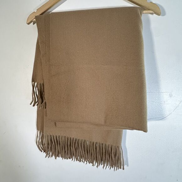 Bedford Collections Edinburgh Throw Sandalwood Blanket Faux Cashmere Monogrammed - Picture 6 of 9